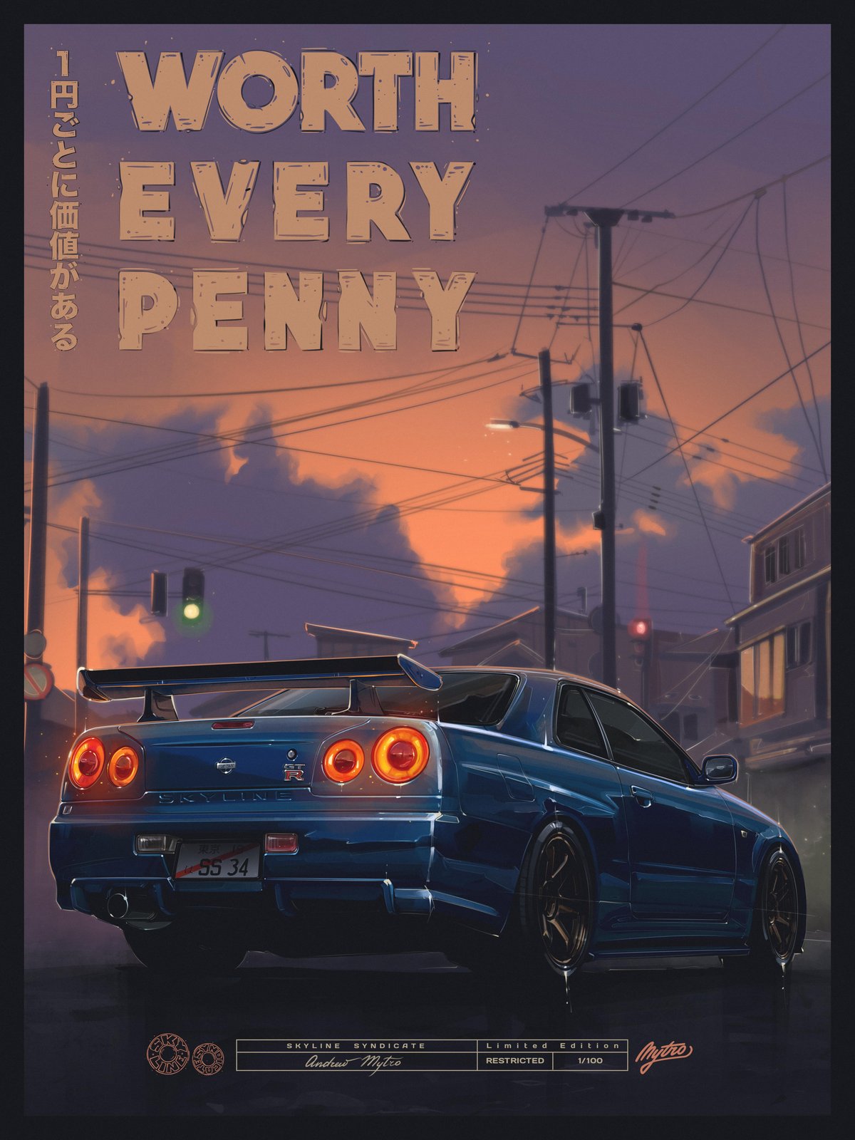 Worth Every Penny Limited Edition Poster | Skyline Syndicate